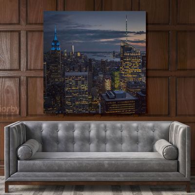Rockefeller Center Building New York City Photography Poster Print Canvas