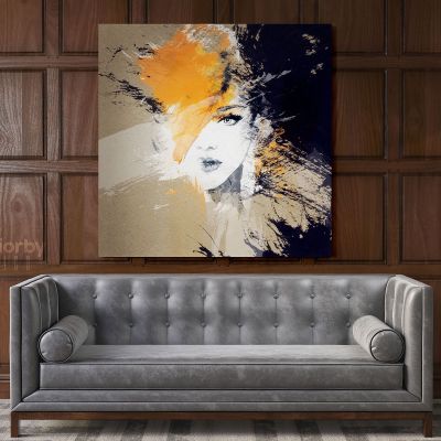 Modern wall art Women Watercolor Canvas Wall Art