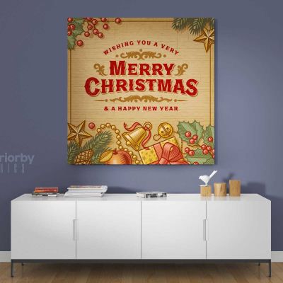 Merry Christmas Greeting Gift Print Painting Framed Canvas Rolled Bedroom