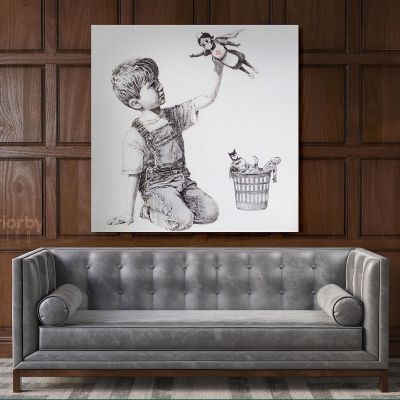 Banksy Donates New Artwork Celebrating Health Care Workers to British Hospital Banksy Canvas