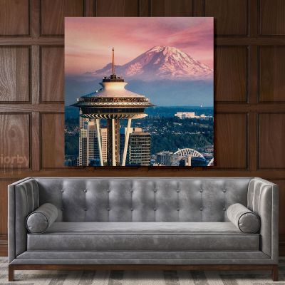 Seattle Skyline Canvas Wall Art