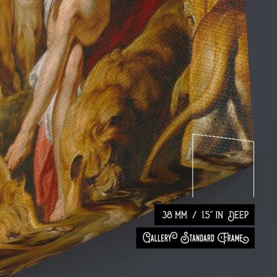Daniel in the Lions' Den by Sir Peter Paul Rubens Canvas Wall Art Print