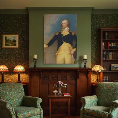 George Washington by John Trumbull - Military Leadership in Historic Pose 