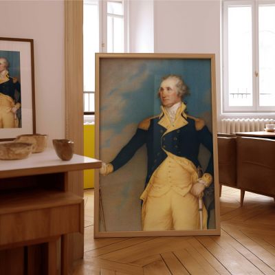 George Washington by John Trumbull - Military Leadership in Historic Pose 