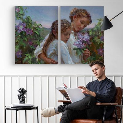 Grandmothers-garden by Daniel Gerhartz Canvas Wall Art Print