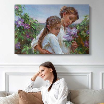 Grandmothers-garden by Daniel Gerhartz Canvas Wall Art Print