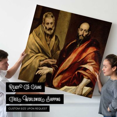 Greco, El - Sts Peter and Paul Square Canvas Wall Art
