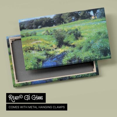 Green River Meadow Canvas Wall Art Print