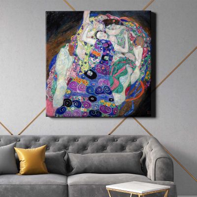 Gustav Klimt The Virgin (1913) Square Canvas Wall Art