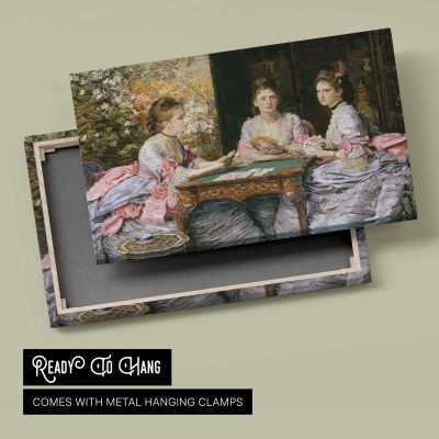 Hearts Are Trumps by Sir John Everett Millais Canvas Wall Art Print