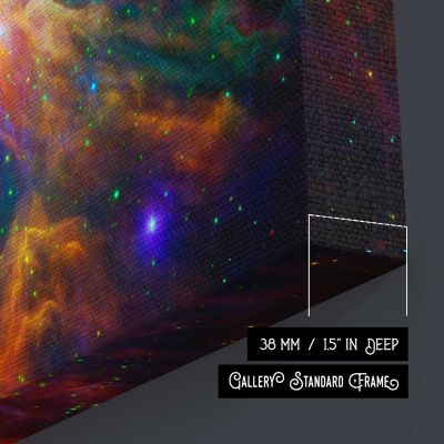 Image of a nebula taken using a NASA telescope Square Canvas Wall Art