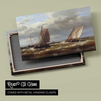 In Choppy Waters by Abraham Hulk Snr Canvas Wall Art Print