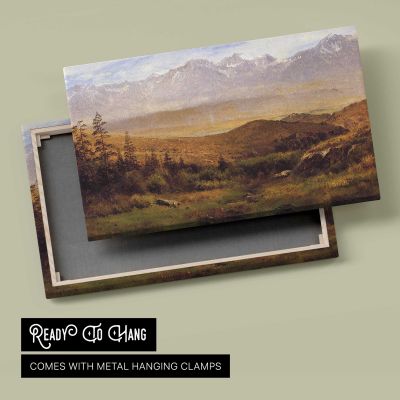 In the Foothills of the Mountains by Albert Bierstadt Canvas Wall Art Print