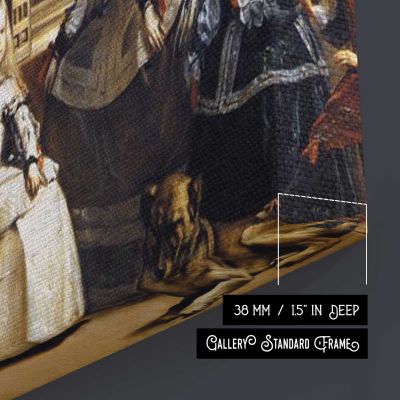 Las Meninas by Diego Velázquez Square Canvas Wall Art