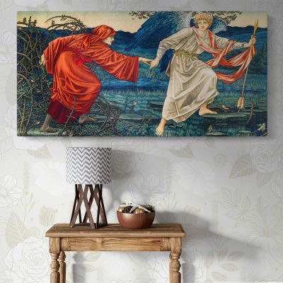 Love Leading the Pilgrim by John Henry Dearle Panoramic Wall Art