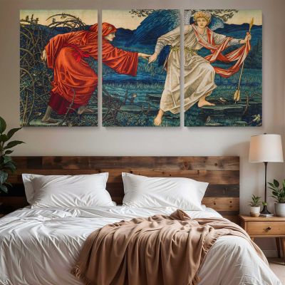 Love Leading the Pilgrim by John Henry Dearle Panoramic Wall Art