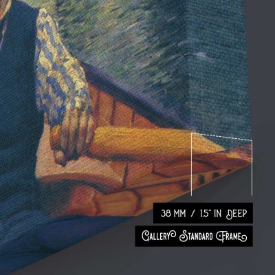 Man Rowing on a Quiet River by Gustave Caillebotte Canvas Wall Art Print