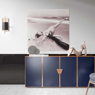 Marilyn Monroe - Andre de Dienes Photoshoot 2 Square Canvas Wall Art
