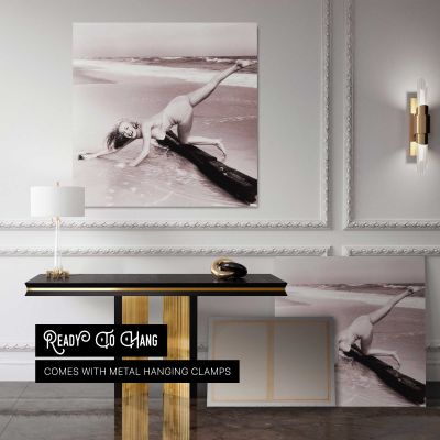 Marilyn Monroe - Andre de Dienes Photoshoot 2 Square Canvas Wall Art