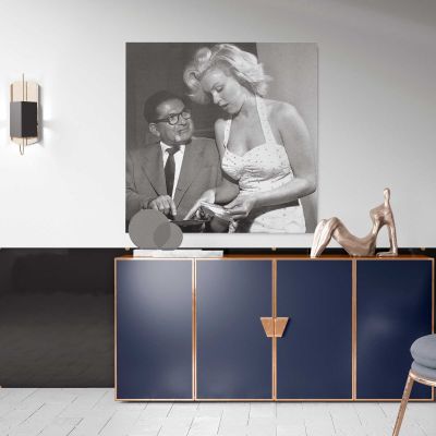 Marilyn Monroe - Bob Beerman Photoshoot 1953 Square Canvas Wall Art