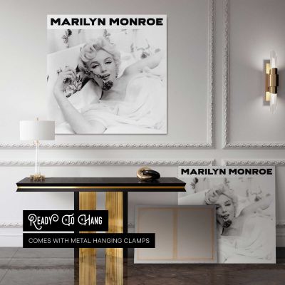 Marilyn Monroe - Cecil Beaton Photoshoot 1956 Square Canvas Wall Art