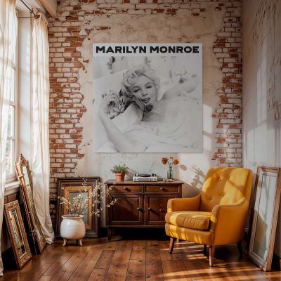 Marilyn Monroe - Cecil Beaton Photoshoot 1956 Square Canvas Wall Art
