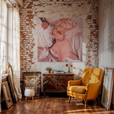 Marilyn Monroe - Eve Arnold Photoshoot 1960 Square Canvas Wall Art