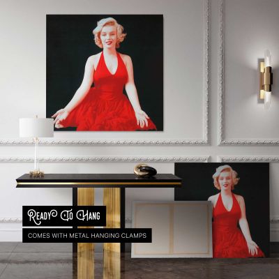 Marilyn Monroe - Milton Greene Photoshoot 1957 Square Canvas Wall Art