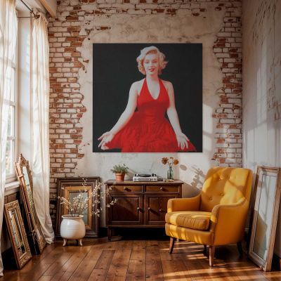 Marilyn Monroe - Milton Greene Photoshoot 1957 Square Canvas Wall Art