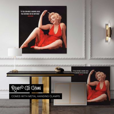 Marilyn Monroe - Milton Greene Photoshoot 1957 Square Canvas Wall Art