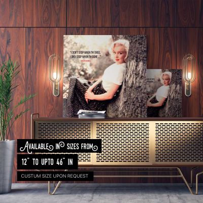 Marilyn Monroe - Milton Greene Photoshoots 1953 Square Canvas Wall Art