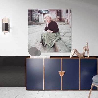 Marilyn Monroe - Milton Greene Photoshoots 1954 Square Canvas Wall Art