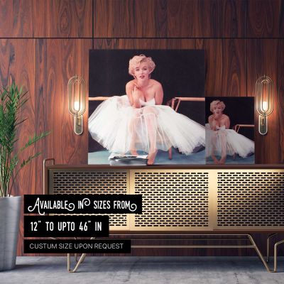 Marilyn Monroe - Milton Greene Photoshoots 1954 Square Canvas Wall Art