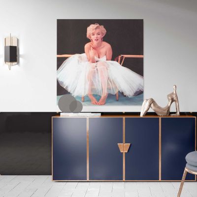 Marilyn Monroe - Milton Greene Photoshoots 1954 Square Canvas Wall Art