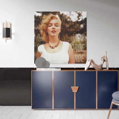 Marilyn Monroe - Sam Shaw Photoshoot 1957 Square Canvas Wall Art