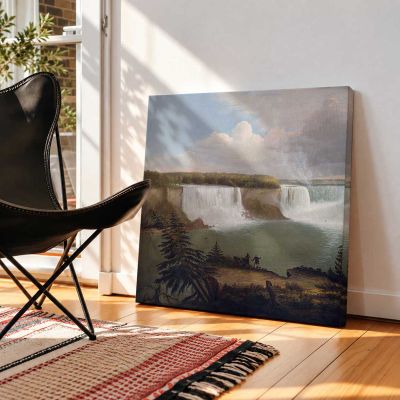 Niagara Falls Landscape Square Canvas Wall Art