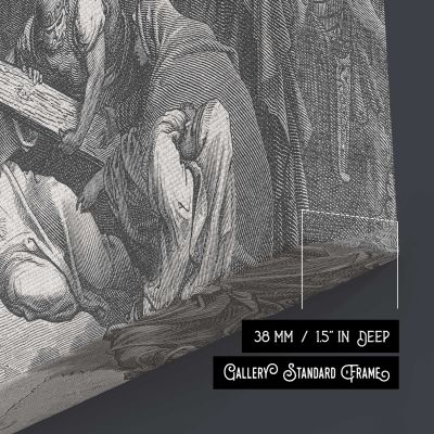 Nt-212 Jesus Arrives at Calvary Canvas Wall Art Print