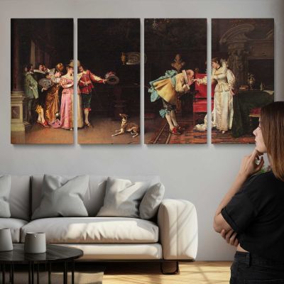 Old-Fashioned Gallantry by Adriano Cecchi Panoramic Wall Art