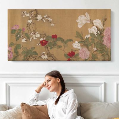 One Hundred Flowers after Yun Shouping Wall Art Print