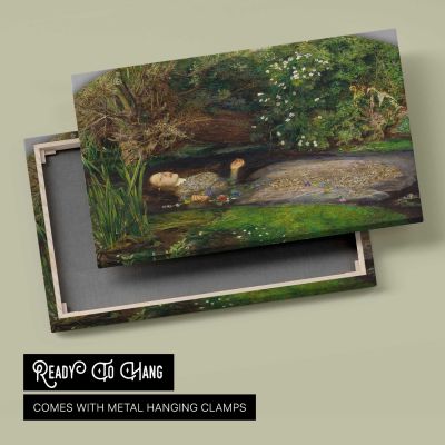 Ophelia by Sir John Everett Millais Canvas Wall Art Print