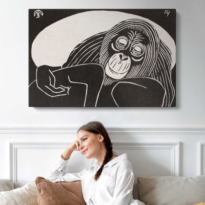 Orangutan by Samuel Jessurun de Mesquita Canvas Wall Art Print