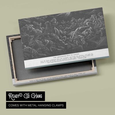 Ot-057 the Midianites Are Routed Canvas Wall Art Print