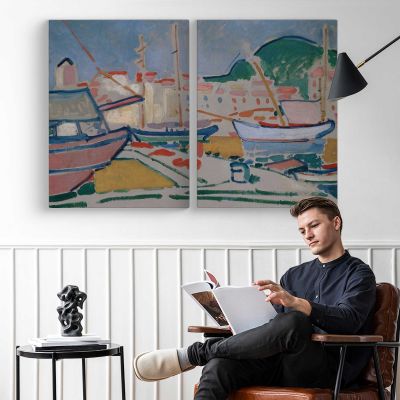 Port by Andre Derain Canvas Wall Art Print