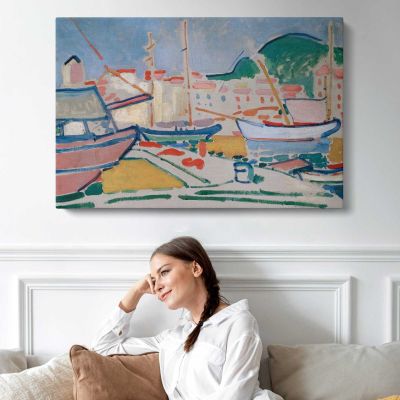 Port by Andre Derain Canvas Wall Art Print