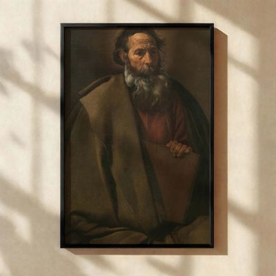 Saint Paul - Velazquez Biblical Portrait in Earthy Baroque Tones 