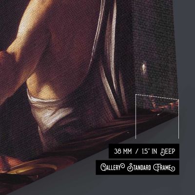Salome with the Head of Saint John the Baptist by Caravaggio Canvas Wall Art Print