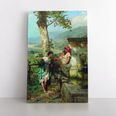Portrait Painting by Henryk Hector Siemiradzki Photo Print on Canvas