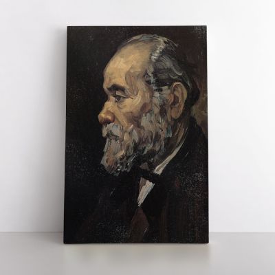Vincent Van Gogh Painting Portrait of An Old Man with Beard Abstract Canvas Wall Art
