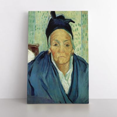 Vincent Van Gogh Painting An Old Women of Arles Abstract Canvas Wall Art
