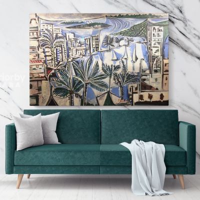 Pablo Picasso Painting: Baie De Cannes Artistic Modernism Canvas Wall Art